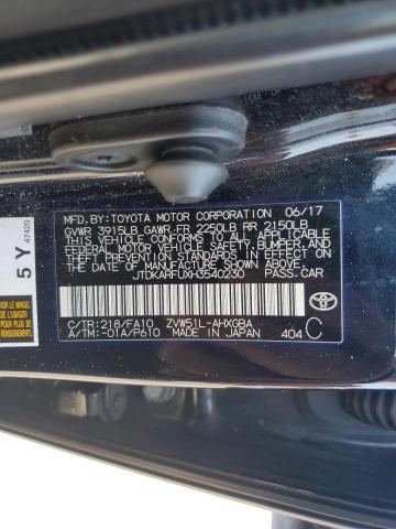 JTDKARFUXH3540230 Toyota PRIUS