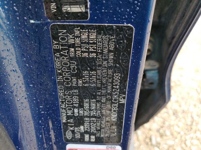 KNDCB3LC1K5243093 KIA NIRO FE