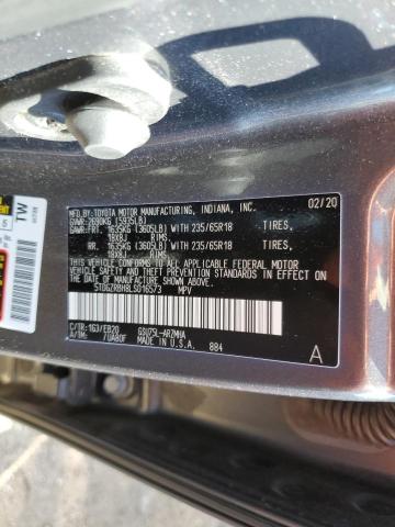 VIN 5TDGZRBH8LS016573 2020 Toyota Highlander, Xle no.12