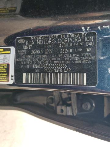 2018 KIA CADENZA LU - KNALC4J15J5098835