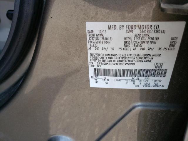 2FMDK3JC1DBE25989 2013 FORD EDGE, photo no. 13