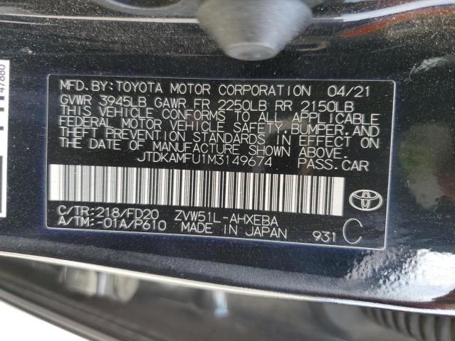 JTDKAMFU1M3149674 Toyota Prius Special Edition