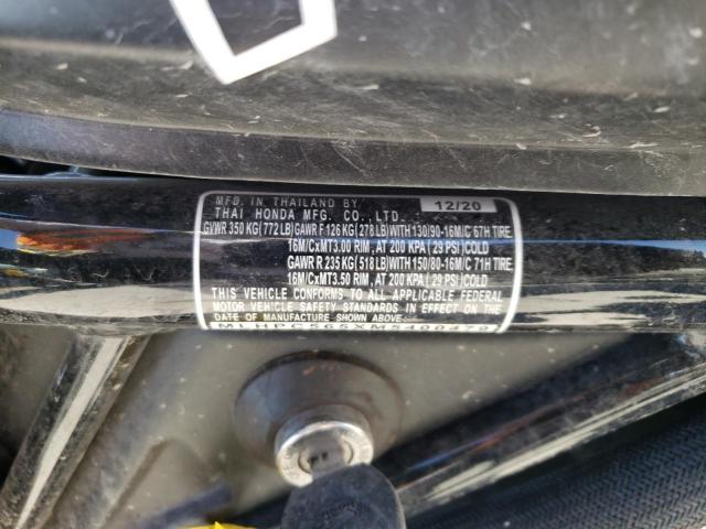 2021 HONDA CMX500 A - MLHPC565XM5400479