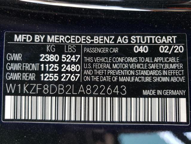 W1KZF8DB2LA822643 Mercedes-Benz E-Class E 350 12