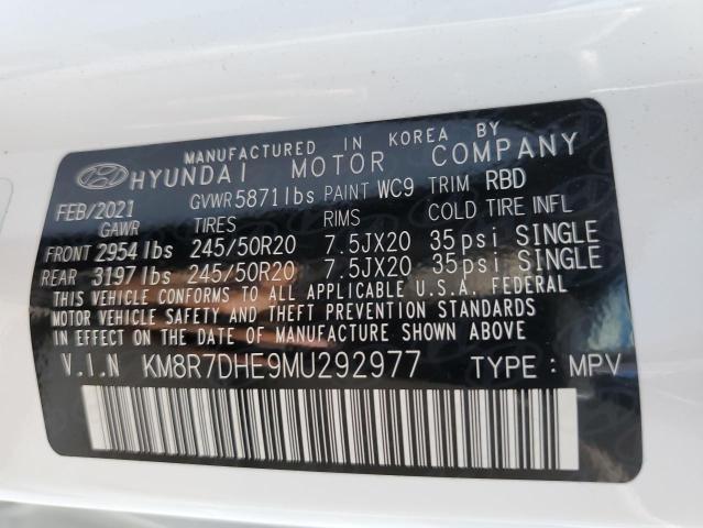 2021 HYUNDAI PALISADE C - KM8R7DHE9MU292977