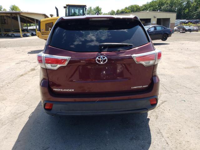 VIN 5TDDKRFH5ES020536 2014 Toyota Highlander, Limited no.6