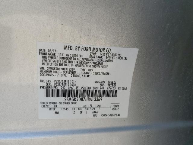 2FMGK5D87HBA13369 Ford Flex Limited
