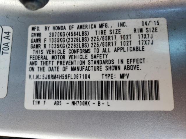 5J6RM4H59FL067104 Honda CR-V EX