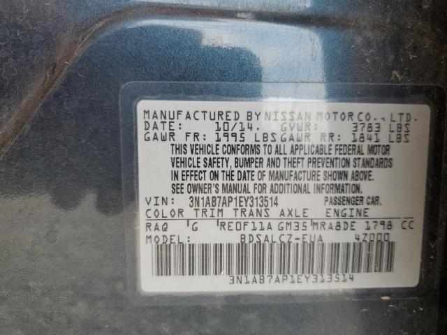 3N1AB7AP1EY313514 Nissan SENTRA S