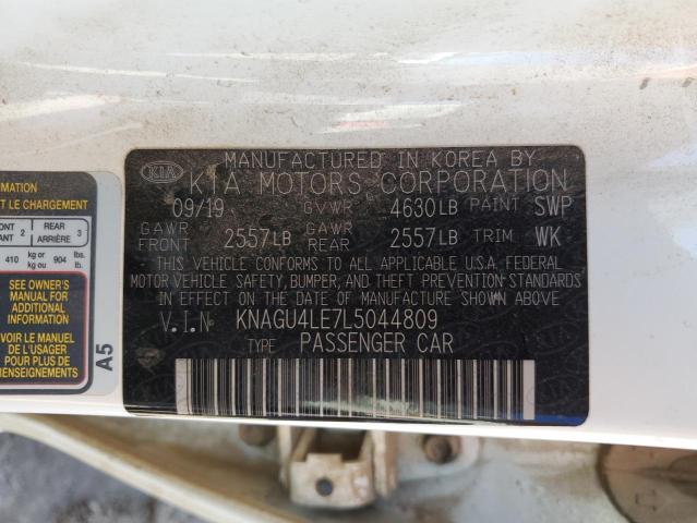 KNAGU4LE7L5044809 KIA Optima Hybrid Ex