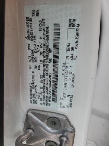 1FMCU0F71GUA52922 Ford ESCAPE S