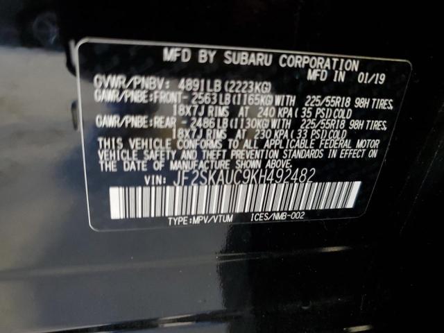 JF2SKAUC9KH492482 Subaru Forester Limited