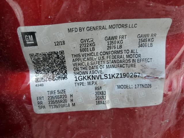 1GKKNVLS1KZ190267 GMC Acadia All Terrain