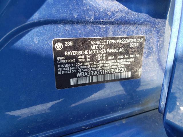 WBA3B9G51FNR94230 BMW 335 XI