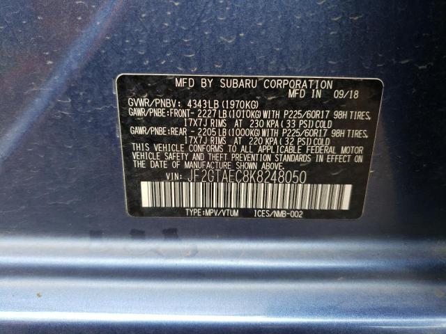 JF2GTAEC8K8248050 Subaru Crosstrek Premium