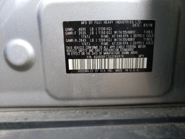 4S4BSBFC3G3286978 Subaru Outback 2.5i Premium