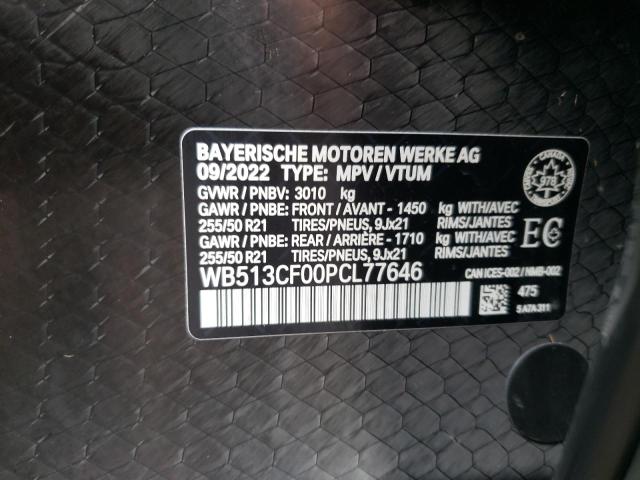 2023 BMW IX XDRIVE4 WB513CF00PCL77646