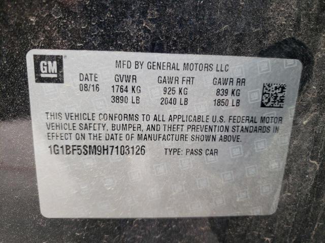 1G1BF5SM9H7103126 Chevrolet Cruze Premier