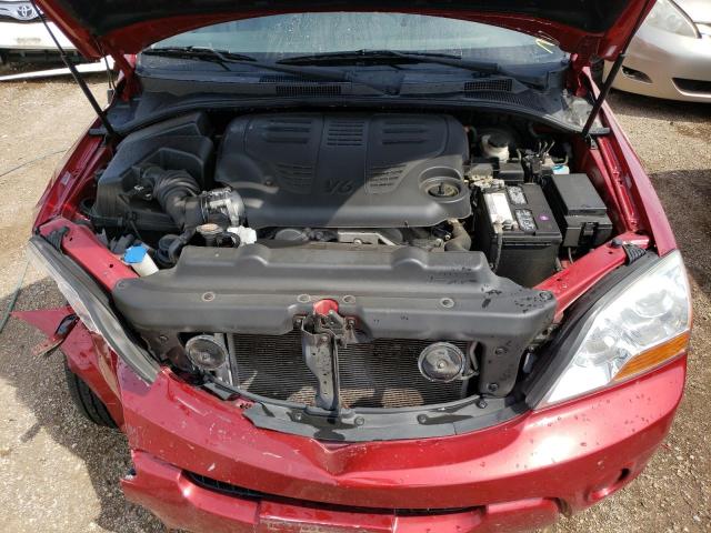 VIN: KNDJC735785792433 Auction: COPART Lot: 62264383 Location: IL - CHICAGO NORTH KNDJC735785792433 KIA SORENTO 2008 RED Photo 11
