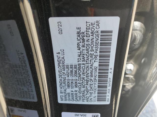 1HGCY1F33PA015482 Honda ACCORD EX