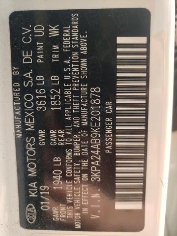 3KPA24AB9KE201878 KIA RIO S