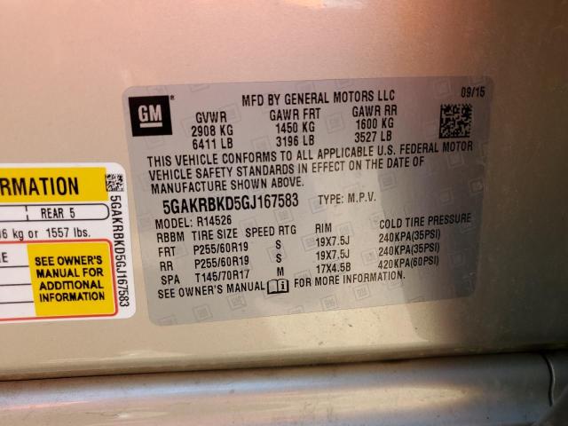 5GAKRBKD5GJ167583 Buick Enclave