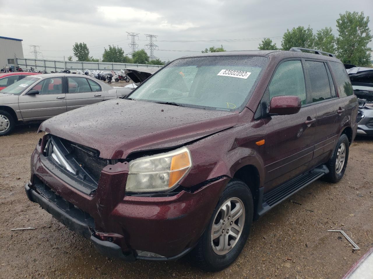 Lot #2895326381 2008 HONDA PILOT EXL