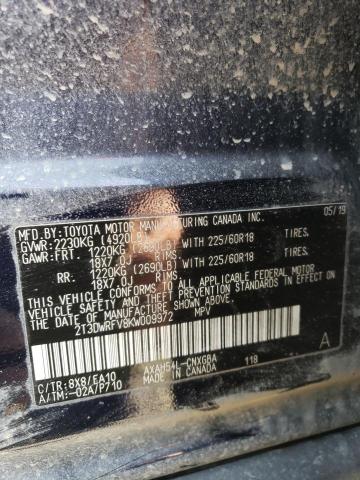 2019 TOYOTA RAV4 LIMIT - 2T3DWRFV8KW009972