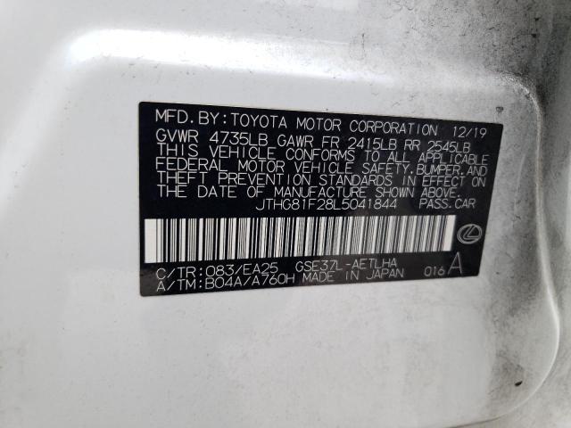 2020 LEXUS IS 300 F-S JTHG81F28L5041844
