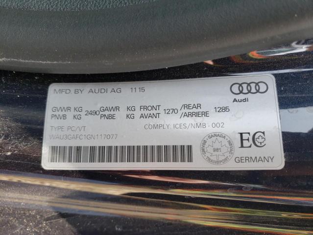 2016 AUDI A7 QUATTRO WAU3GAFC1GN117077