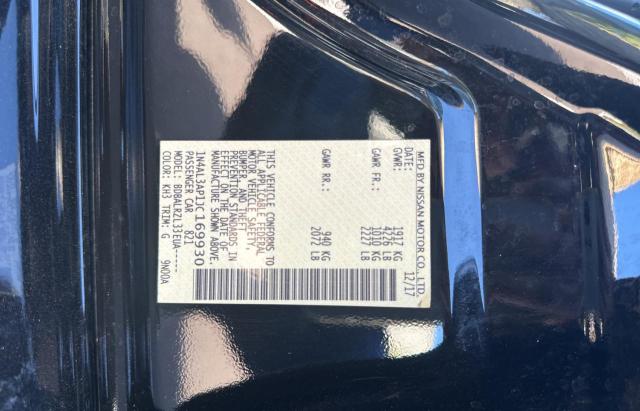 1N4AL3AP1JC169930 Nissan ALTIMA 2.5