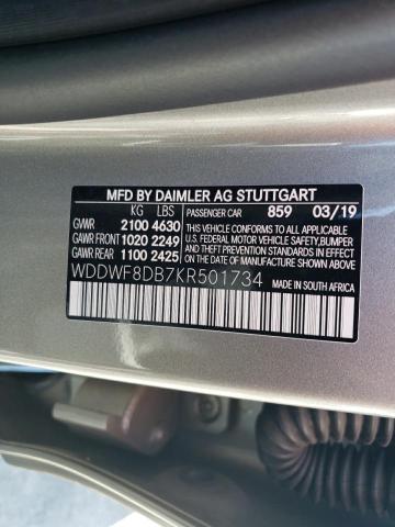 WDDWF8DB7KR501734 Mercedes-Benz C 300