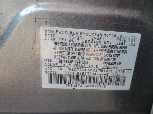 2019 NISSAN SENTRA S/S 3N1AB7AP1KY448343