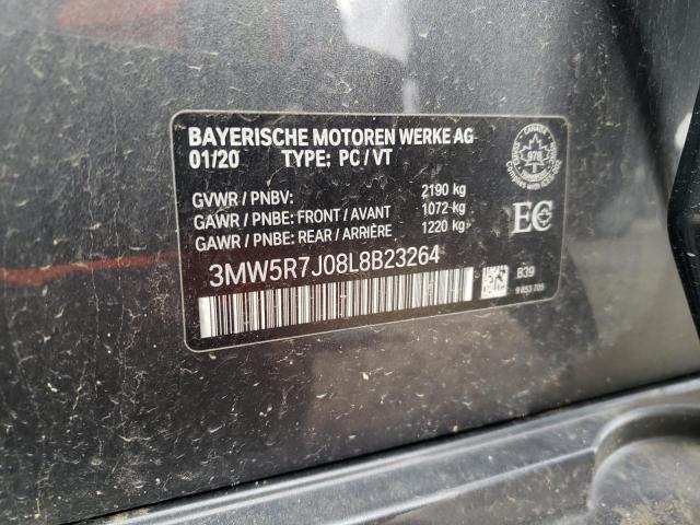 2020 BMW 330XI - 3MW5R7J08L8B23264