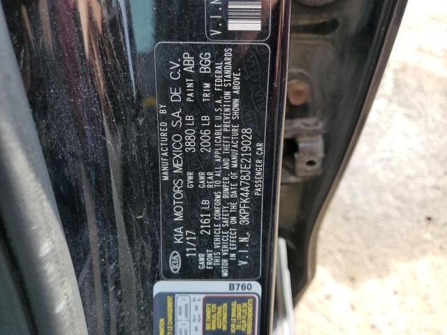 3KPFK4A78JE219028 KIA FORTE LX