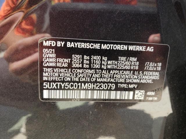 5UXTY5C01M9H23079 2021 BMW X3, photo no. 13