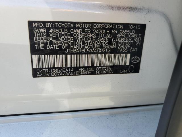 2016 LEXUS GS 200T BA JTHBA1BL5GA000212