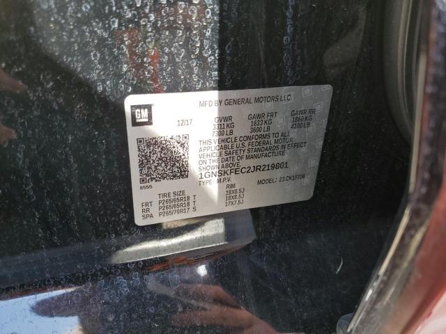 2018 CHEVROLET TAHOE SPEC 1GNSKFEC2JR219801
