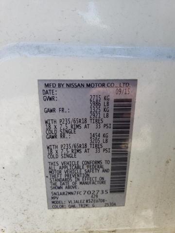 5N1AR2MN7FC702735 Nissan Pathfinder S