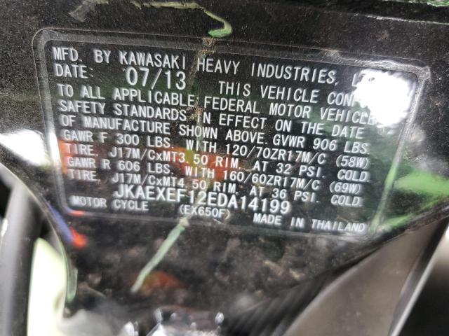 2014 KAWASAKI EX650 F - JKAEXEF12EDA14199