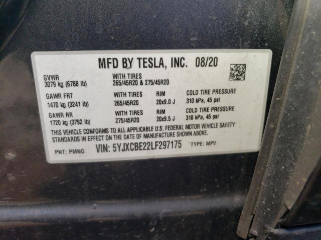 5YJXCBE22LF297175 Tesla MODEL X