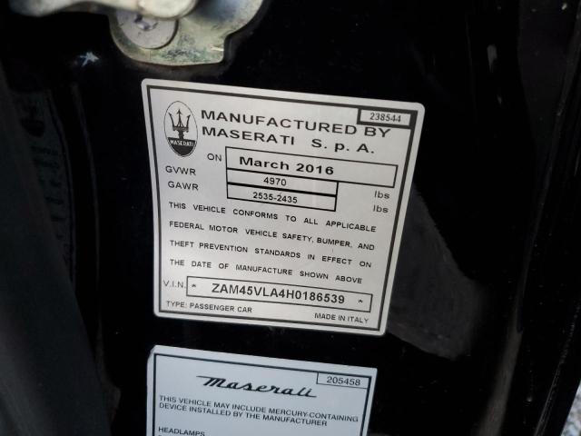 2017 MASERATI GRANTURISM - ZAM45VLA4H0186539