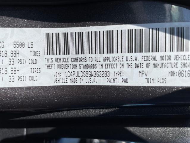 1C4PJLDS9GW363283 Jeep Cherokee Limited