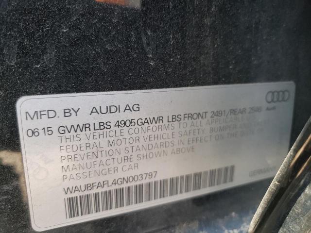 VIN WAUBFAFL4GN003797 2016 Audi A4, Premium S-Line no.12