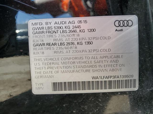 WA1LFAFP3FA139509 2015 AUDI Q5, photo no. 12