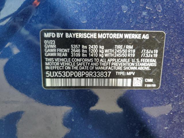 5UX53DP08P9R33837 2023 BMW X3, photo no. 14