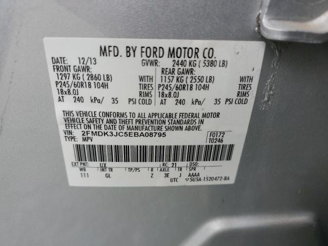 2FMDK3JC5EBA08795 Ford EDGE SEL