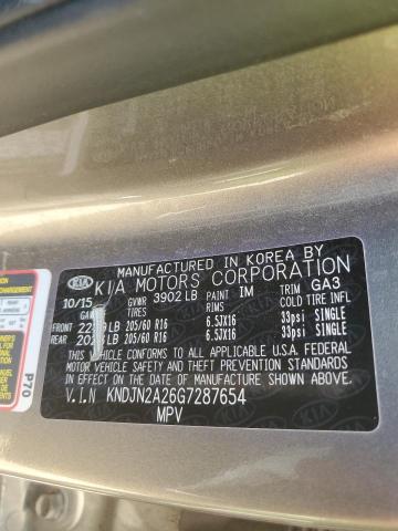 KNDJN2A26G7287654 KIA Soul