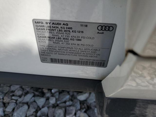 2019 AUDI Q5 PRESTIG - WA1CNAFY8K2017390