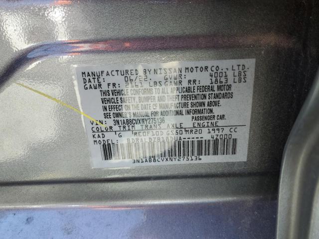 3N1AB8CVXNY275136 Nissan Sentra SV 10